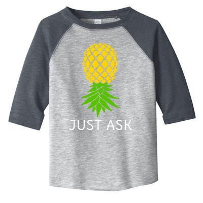 Upside Down Pineapple Great Gift Sharing Swinger Gift Toddler Fine Jersey T-Shirt