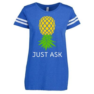 Upside Down Pineapple Great Gift Sharing Swinger Gift Enza Ladies Jersey Football T-Shirt