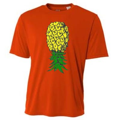 Upside Down Pineapple Gift Cooling Performance Crew T-Shirt