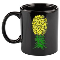 Upside Down Pineapple Gift 11oz C Handle Ceramic Mug