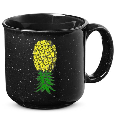 Upside Down Pineapple Gift 15oz Campfire Ceramic Mug