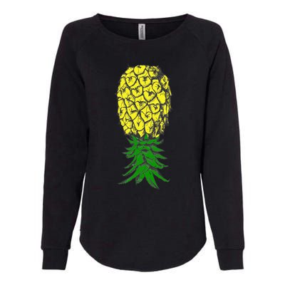 Upside Down Pineapple Gift Womens California Wash Sweatshirt