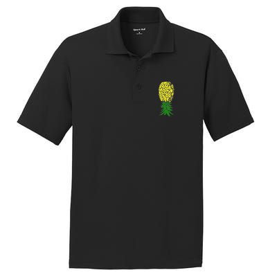 Upside Down Pineapple Gift PosiCharge RacerMesh Polo