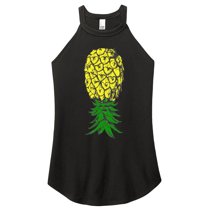 Upside Down Pineapple Gift Women's Perfect Tri Rocker Tank
