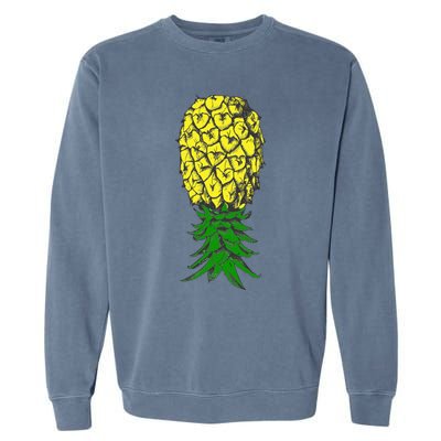 Upside Down Pineapple Gift Garment-Dyed Sweatshirt