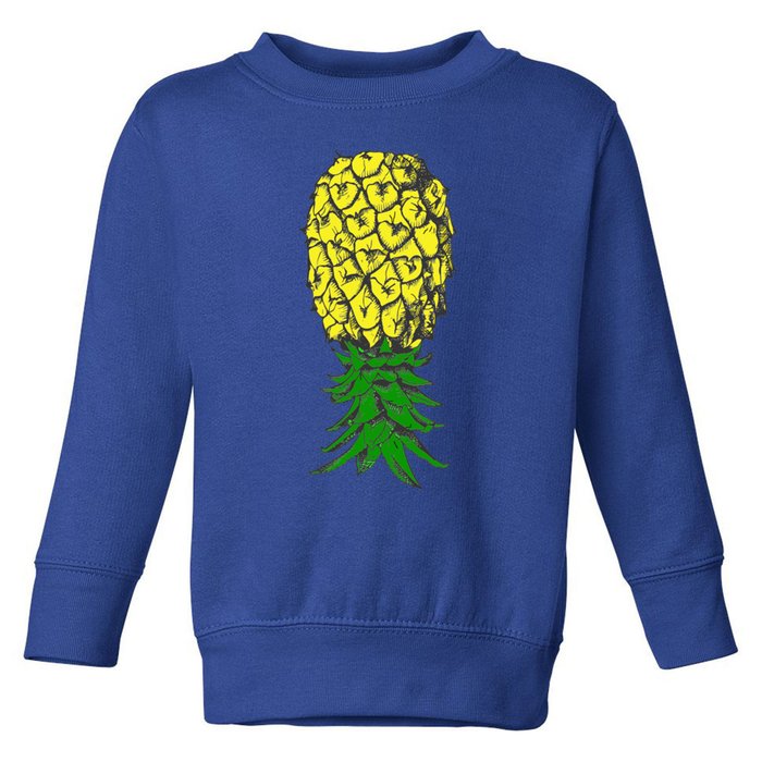 Upside Down Pineapple Gift Toddler Sweatshirt