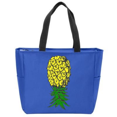 Upside Down Pineapple Gift Zip Tote Bag