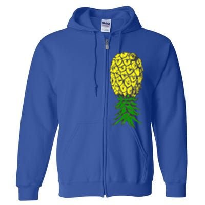 Upside Down Pineapple Gift Full Zip Hoodie