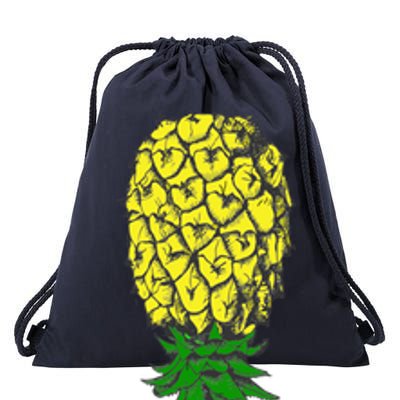 Upside Down Pineapple Gift Drawstring Bag