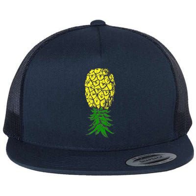 Upside Down Pineapple Gift Flat Bill Trucker Hat