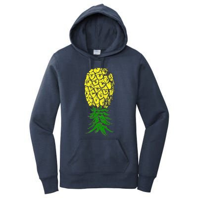 Upside Down Pineapple Gift Women's Pullover Hoodie