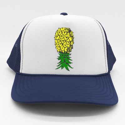 Upside Down Pineapple Gift Trucker Hat