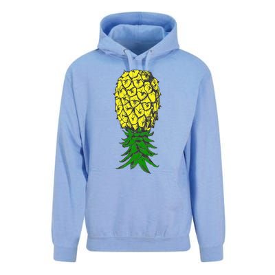 Upside Down Pineapple Gift Unisex Surf Hoodie