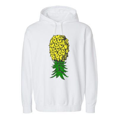 Upside Down Pineapple Gift Garment-Dyed Fleece Hoodie