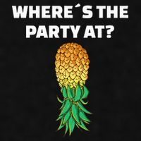 Upside Down Pineapple Where´S The Party At Ladies PosiCharge Tri-Blend Wicking Tank