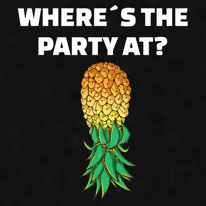 Upside Down Pineapple Where´S The Party At Ladies PosiCharge Tri-Blend Wicking Tank
