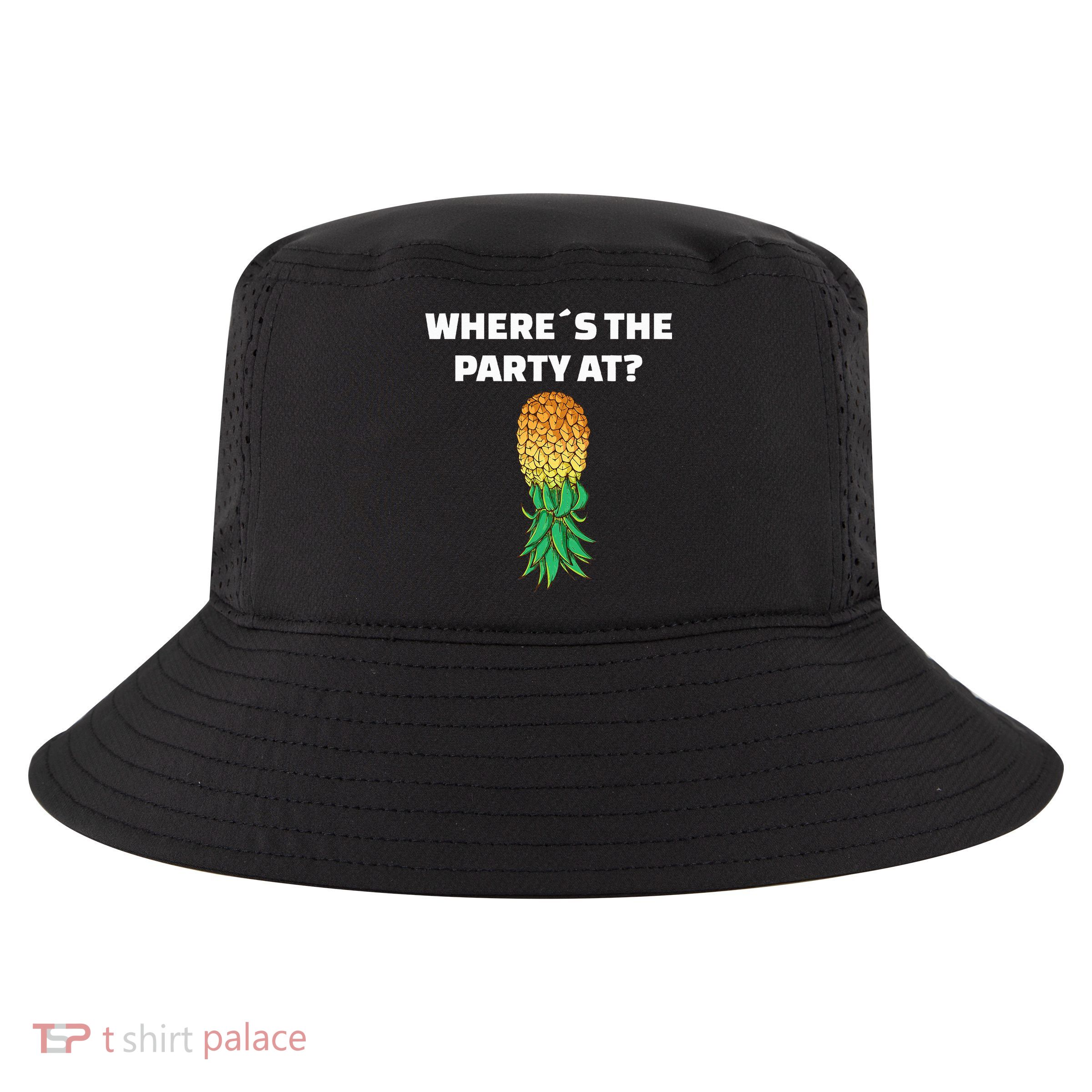 Upside Down Pineapple Where´S The Party At Cool Comfort Performance Bucket Hat