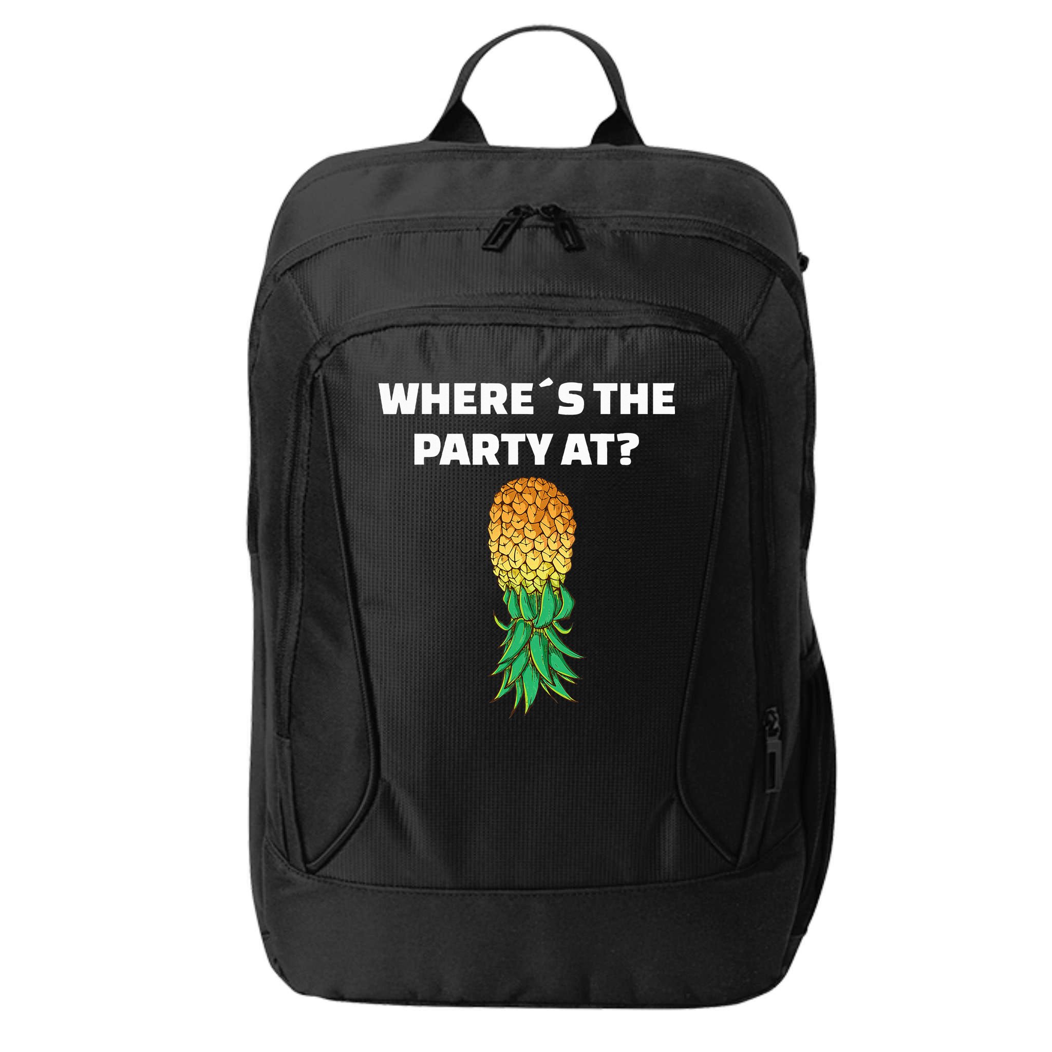 Upside Down Pineapple Where´S The Party At City Backpack