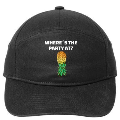 Upside Down Pineapple Where´S The Party At 7-Panel Snapback Hat