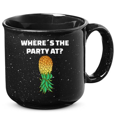 Upside Down Pineapple Where´S The Party At 15oz Campfire Ceramic Mug