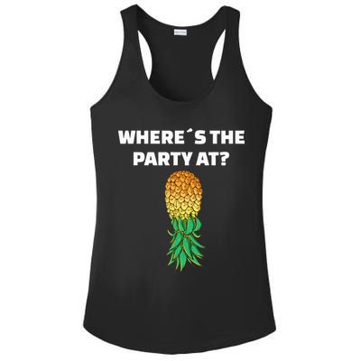 Upside Down Pineapple Where´S The Party At Ladies PosiCharge Competitor Racerback Tank