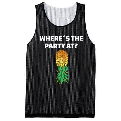 Upside Down Pineapple Where´S The Party At Mesh Reversible Basketball Jersey Tank