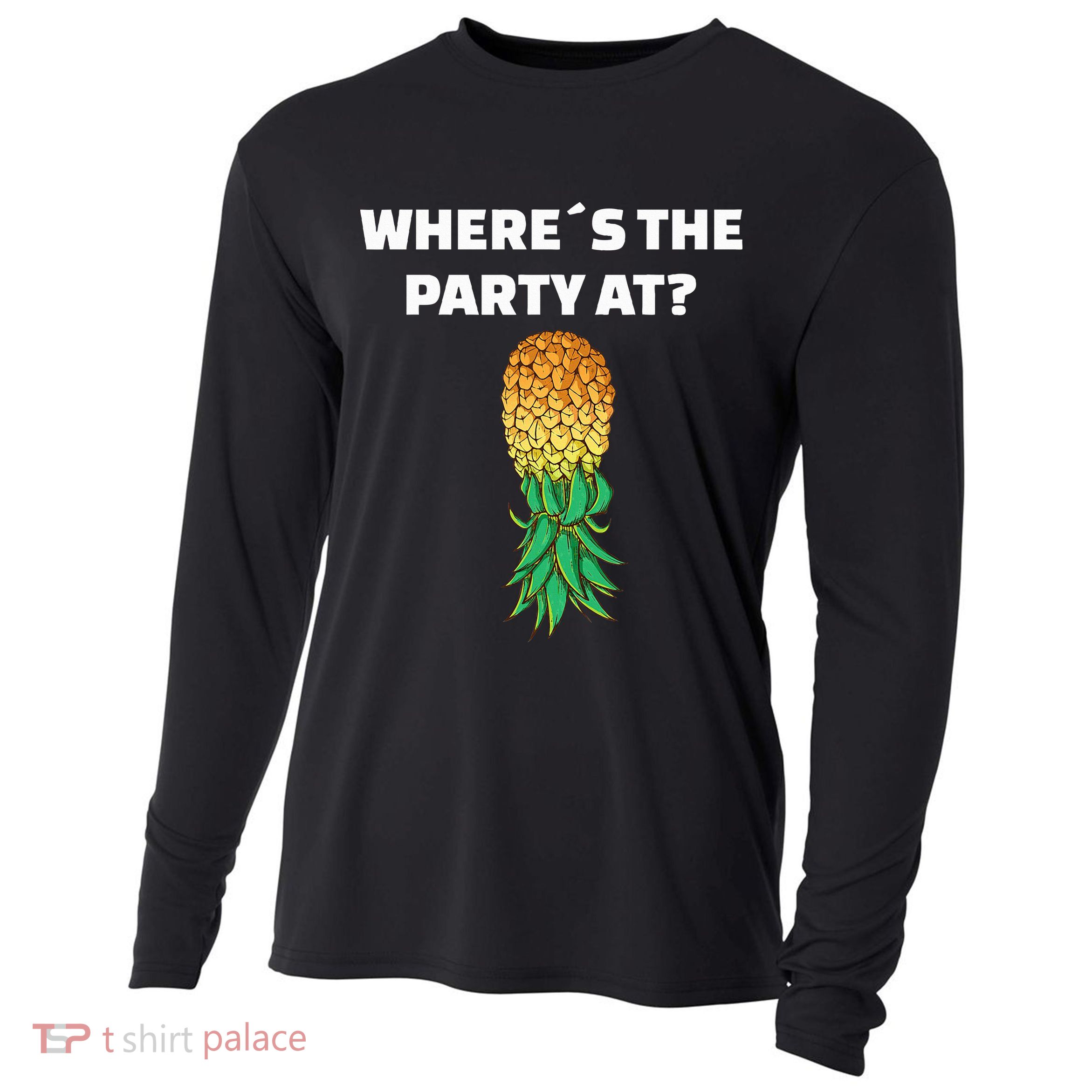 Upside Down Pineapple Where´S The Party At Cooling Performance Long Sleeve Crew