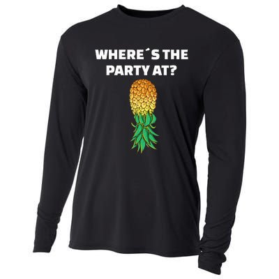 Upside Down Pineapple Where´S The Party At Cooling Performance Long Sleeve Crew