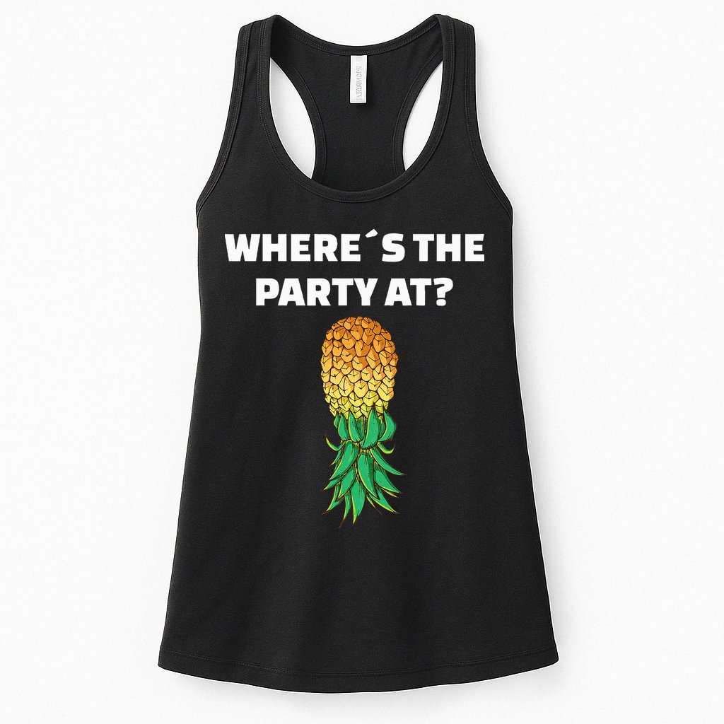 Upside Down Pineapple Where´S The Party At Womens Tank Top