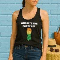 Upside Down Pineapple Where´S The Party At Womens Tank Top