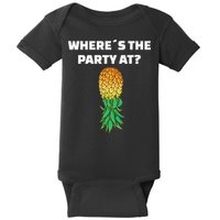Upside Down Pineapple Where´S The Party At Baby Bodysuit