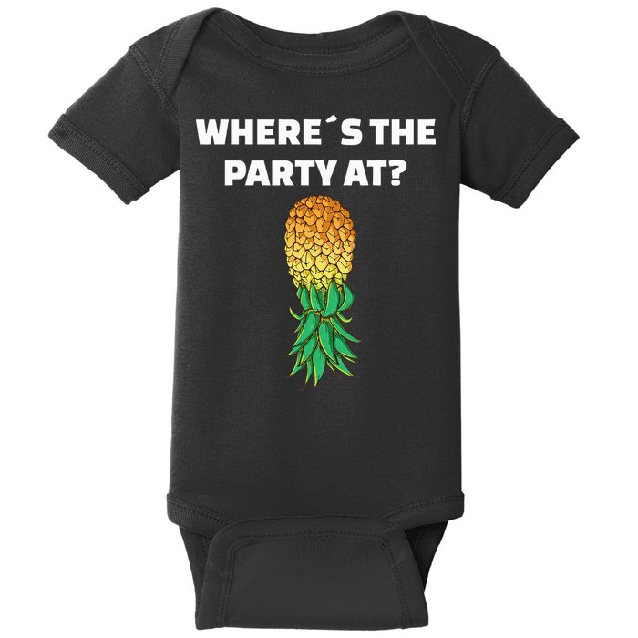 Upside Down Pineapple Where´S The Party At Baby Bodysuit