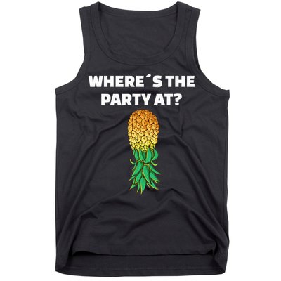 Upside Down Pineapple Where´S The Party At Tank Top