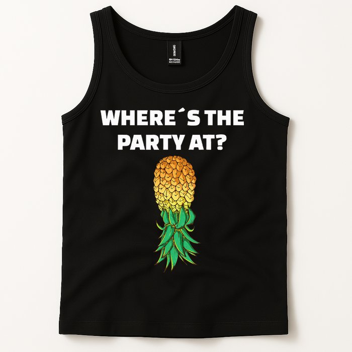 Upside Down Pineapple Where´S The Party At Tank Top