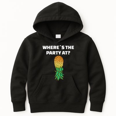 Upside Down Pineapple Where´S The Party At Kids Hoodie