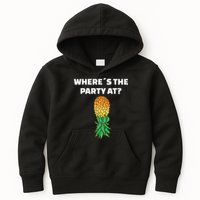 Upside Down Pineapple Where´S The Party At Kids Hoodie