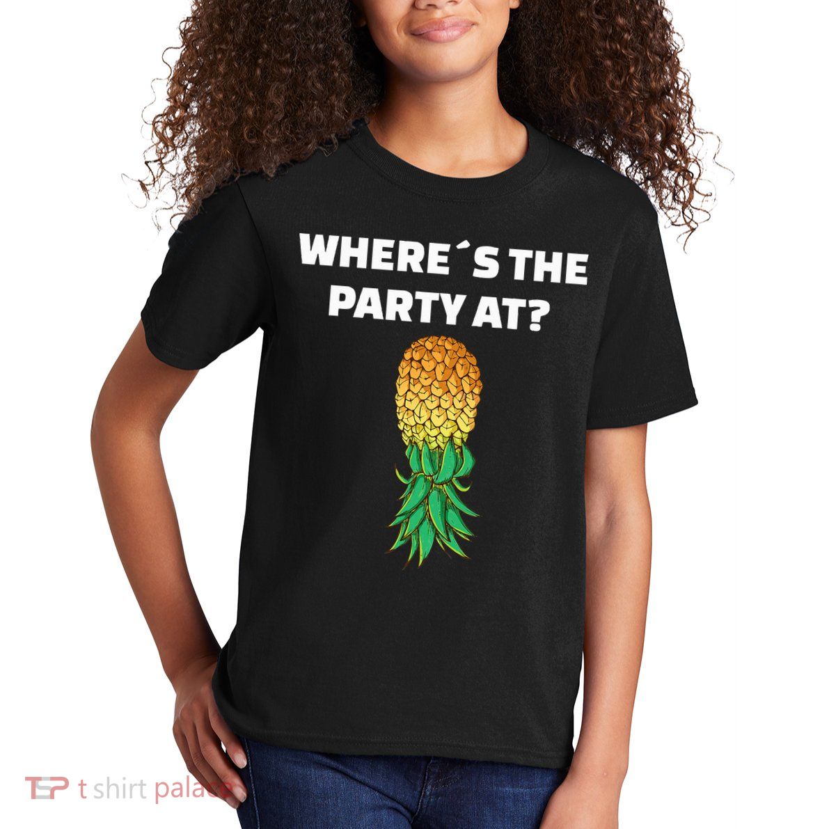 Upside Down Pineapple Where´S The Party At Kids T-Shirt