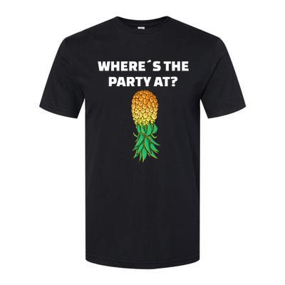 Upside Down Pineapple Where´S The Party At Softstyle CVC T-Shirt