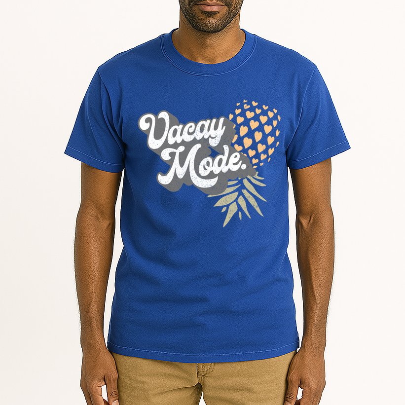 Upside Down Pineapple Vacay Mode Vacation Funny Swinger Gift Tall T-Shirt
