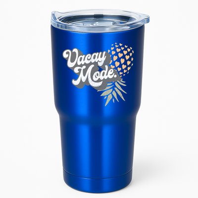 Upside Down Pineapple Vacay Mode Vacation Funny Swinger Gift Tumbler