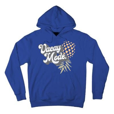 Upside Down Pineapple Vacay Mode Vacation Funny Swinger Gift Tall Hoodie