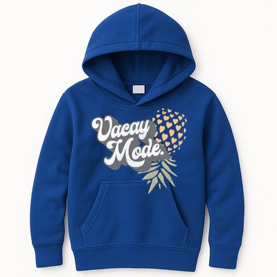 Upside Down Pineapple Vacay Mode Vacation Funny Swinger Gift Kids Hoodie