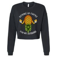 Upside Down Pineapple Swinger Wife Cropped Pullover Crew