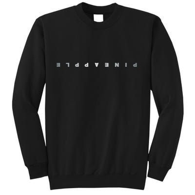 Upside Down Pineapple Swinger Clothing Subtle Text Women Sweatshirt