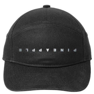 Upside Down Pineapple Swinger Clothing Subtle Text Women 7-Panel Snapback Hat