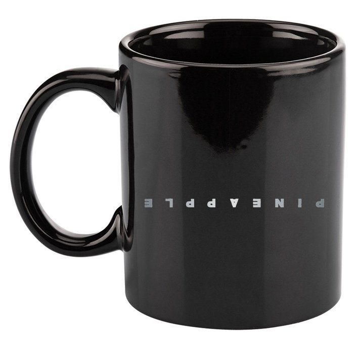 Upside Down Pineapple Swinger Clothing Subtle Text Women 11oz C Handle Ceramic Mug