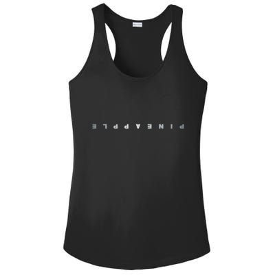 Upside Down Pineapple Swinger Clothing Subtle Text Women Ladies PosiCharge Competitor Racerback Tank