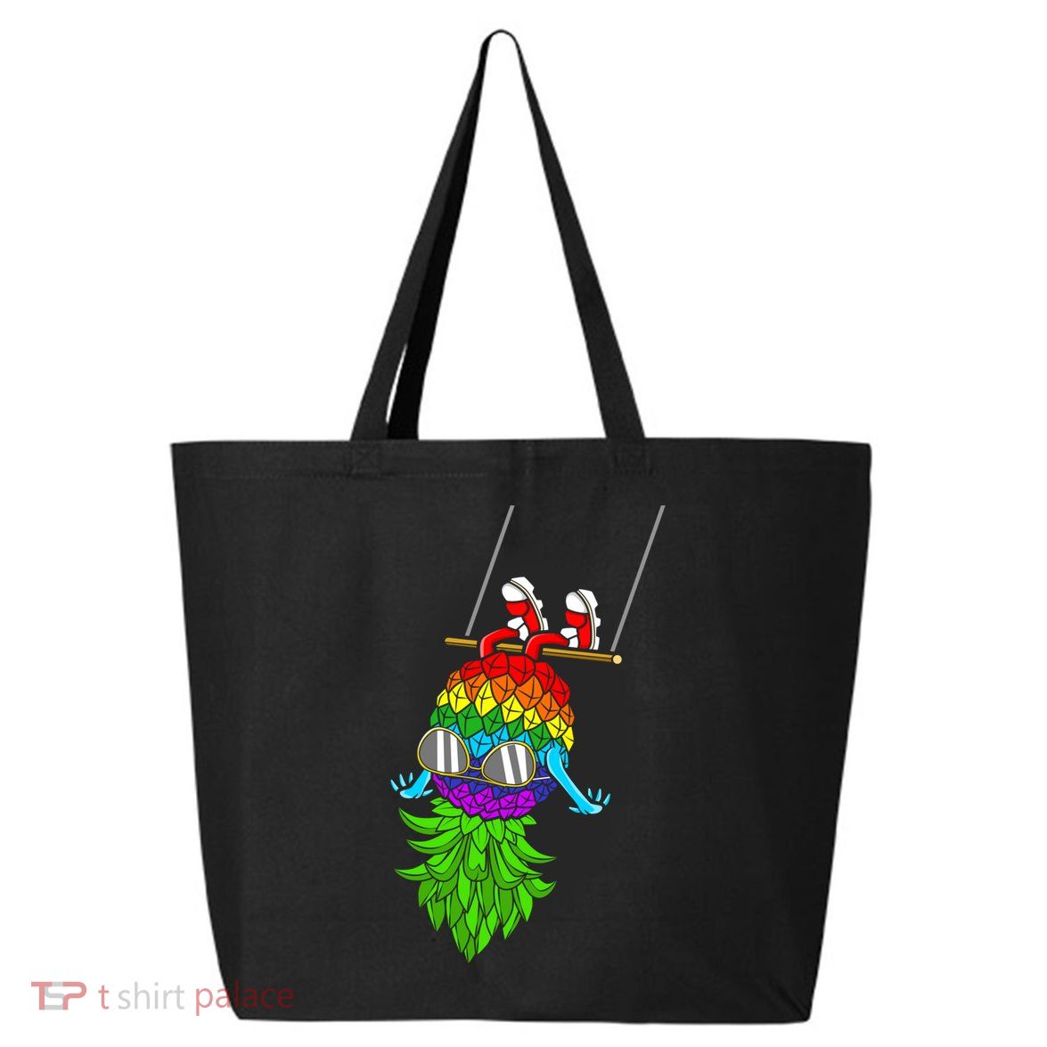 Upside Down Pineapple Swingers Swinging Lgbtq Adult Humor Gift 25L Jumbo Tote