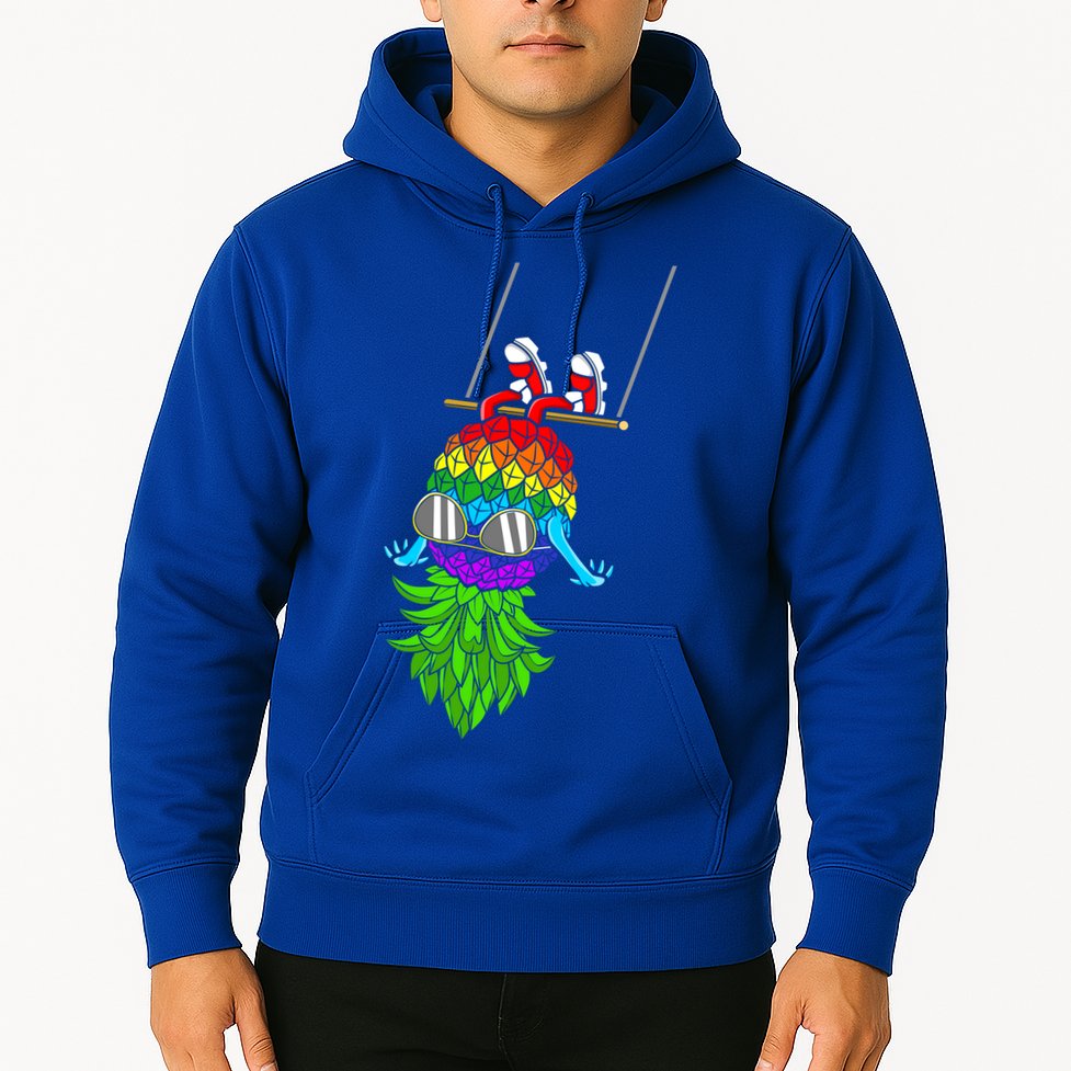 Upside Down Pineapple Swingers Swinging Lgbtq Adult Humor Gift Hoodie