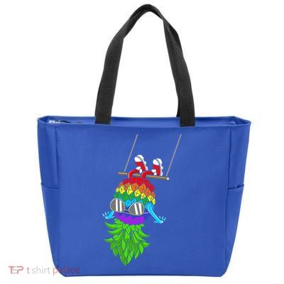 Upside Down Pineapple Swingers Swinging Lgbtq Adult Humor Gift Zip Tote Bag